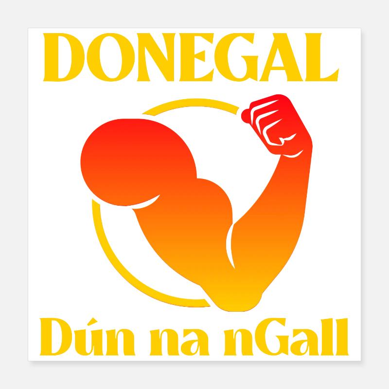 Donegal with Irish, Ireland Poster 16" x 16" (40x40 cm)