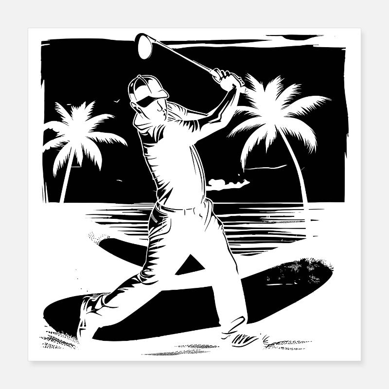 Golfe Poster 40 x 40 cm