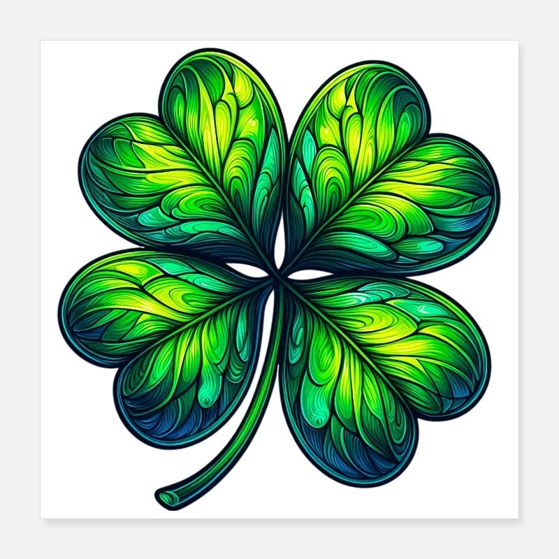 Four-leaf clover Poster 16" x 16" (40x40 cm)