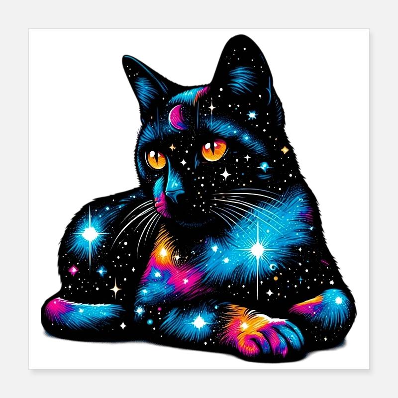 Chat Poster 40 x 40 cm