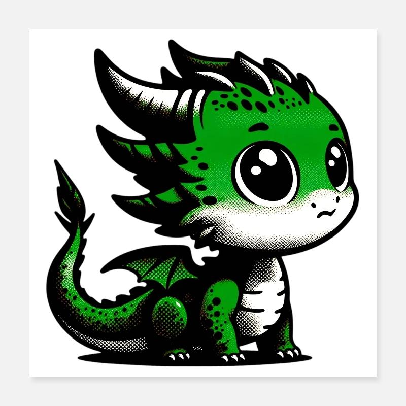 Dragon Poster 40 x 40 cm