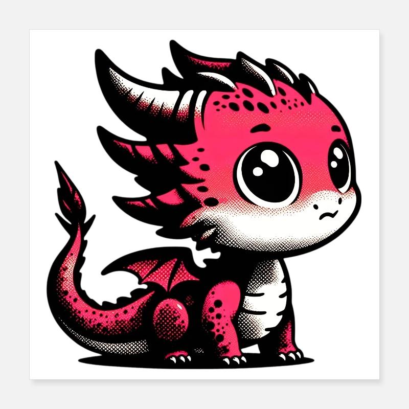Dragon Poster 16" x 16" (40x40 cm)