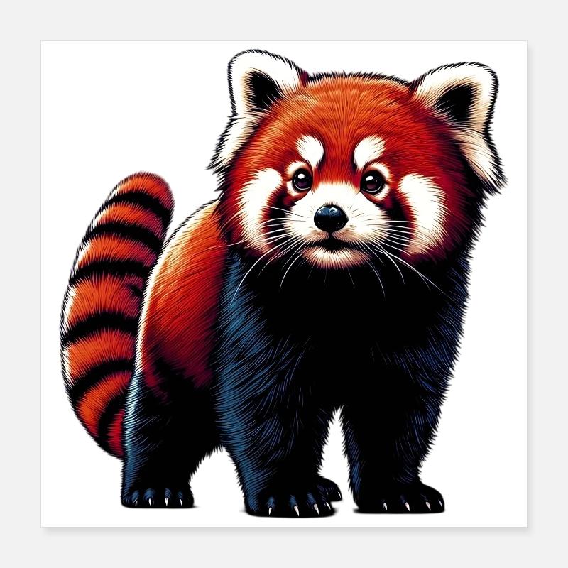 Red panda Poster 16" x 16" (40x40 cm)