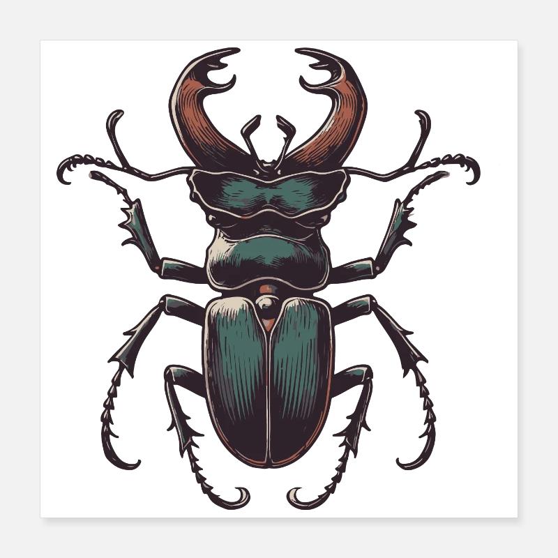 Cerf-volant Poster 40 x 40 cm