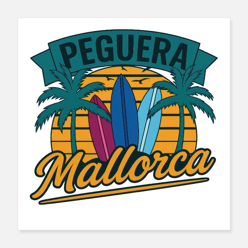 Peguera Mallorca Poster 40 x 40 cm
