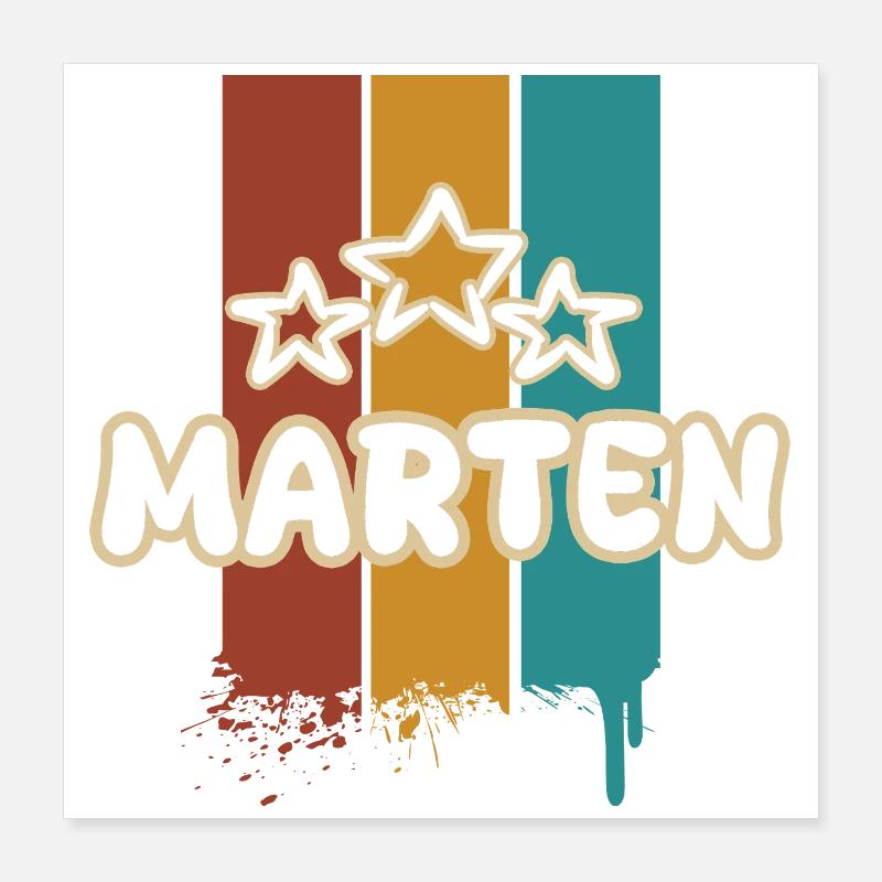 Gift for Marten Poster 16" x 16" (40x40 cm)