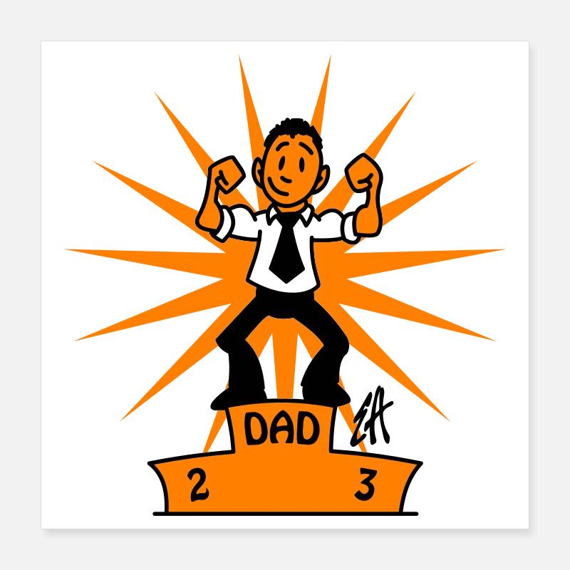 Dad Poster 16" x 16" (40x40 cm)
