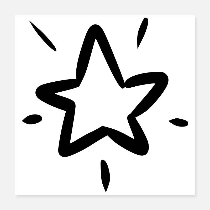 Sternen Solo Poster 40x40 cm
