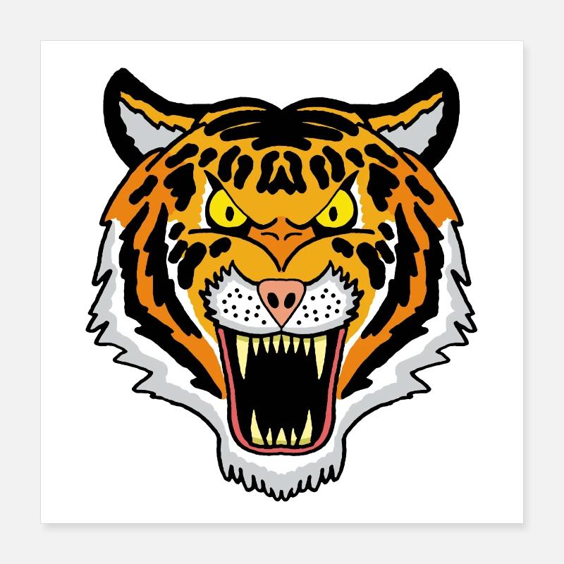 Bengal tiger Poster 40x40 cm