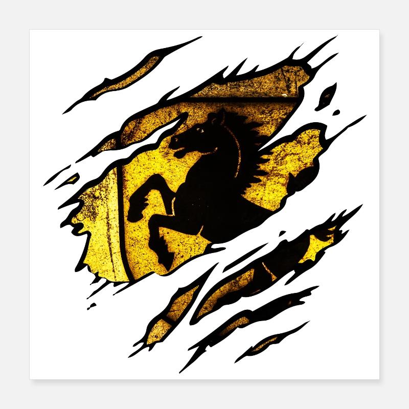 Stuttgart - Stuttgart Zerrissen Poster 40x40 cm