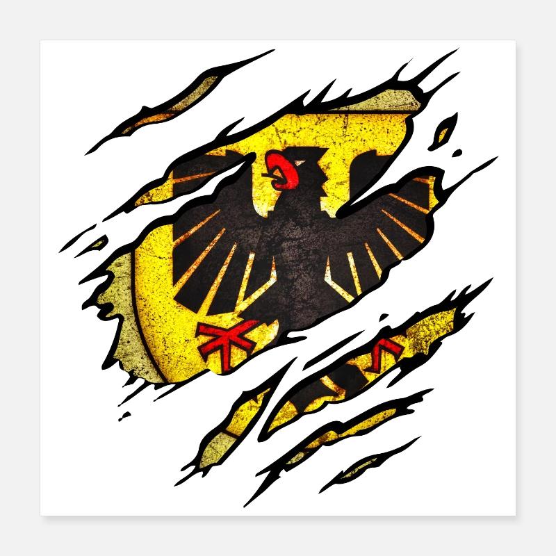 Dortmund - Dortmund déchiré Poster 40 x 40 cm