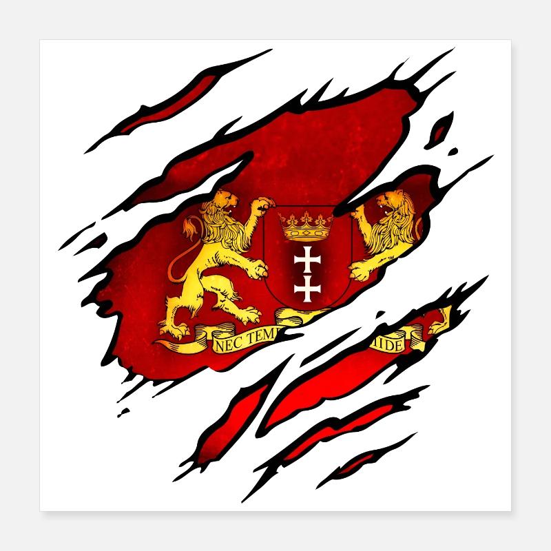 Danzig - Polen Poster 40x40 cm