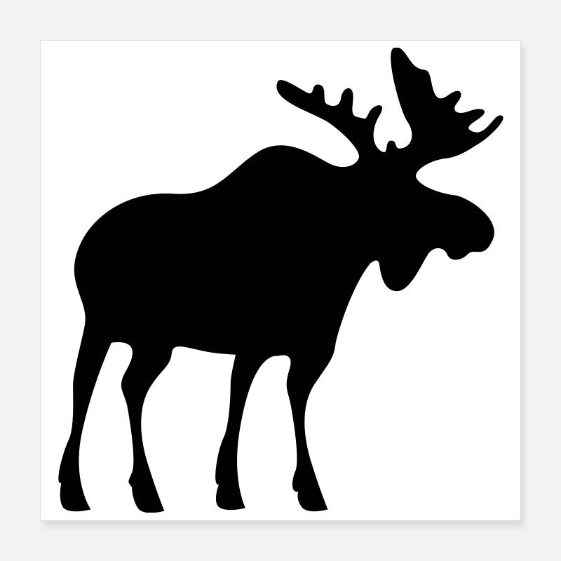 moose Poster 16" x 16" (40x40 cm)