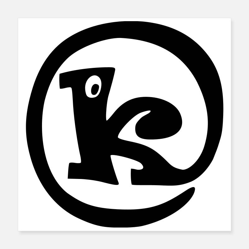 Rüssel K Poster 40x40 cm