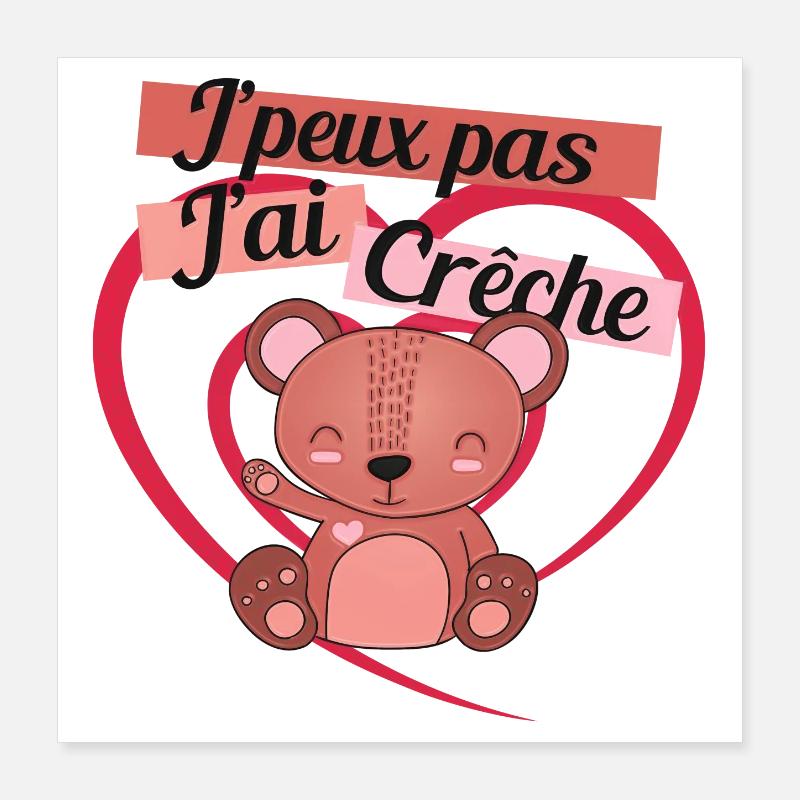 j ai creche Poster 40 x 40 cm