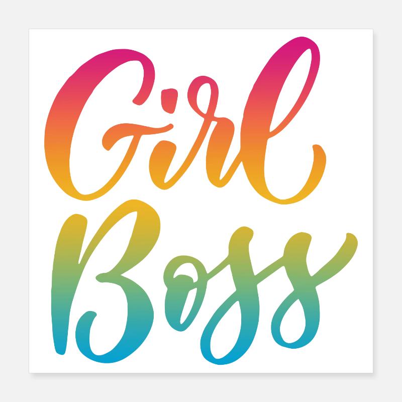 Fille Boss Poster 40 x 40 cm