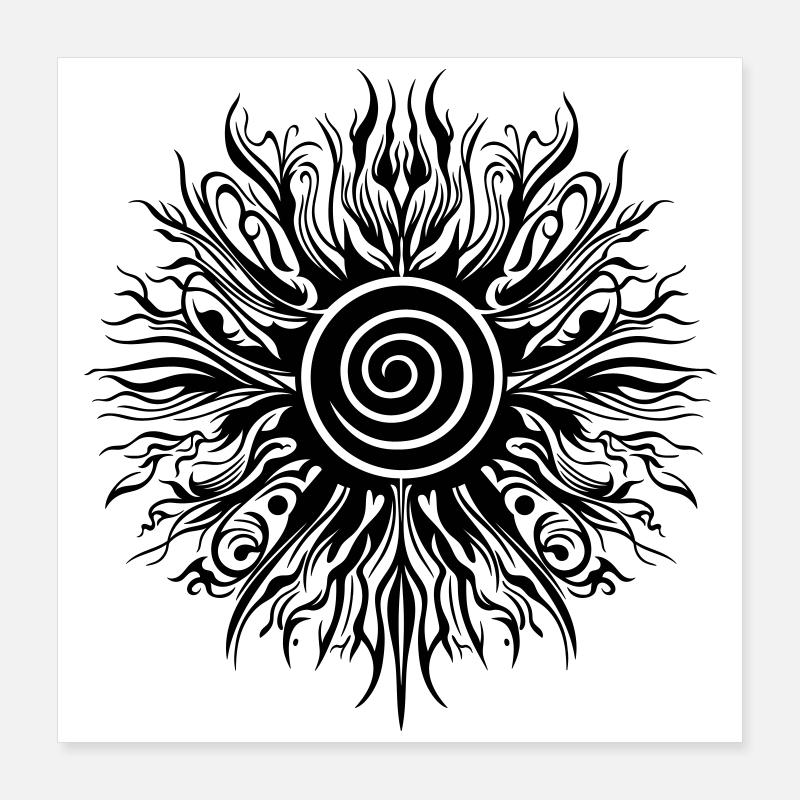 Soleil d’été Poster 40 x 40 cm