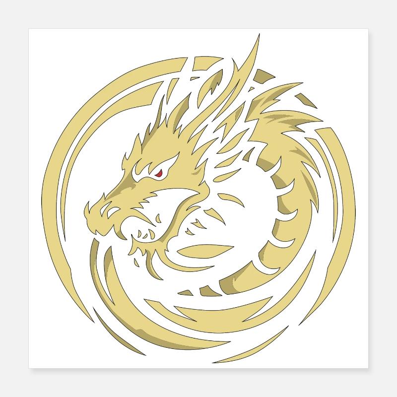Dragon Emblem Poster 40x40 cm