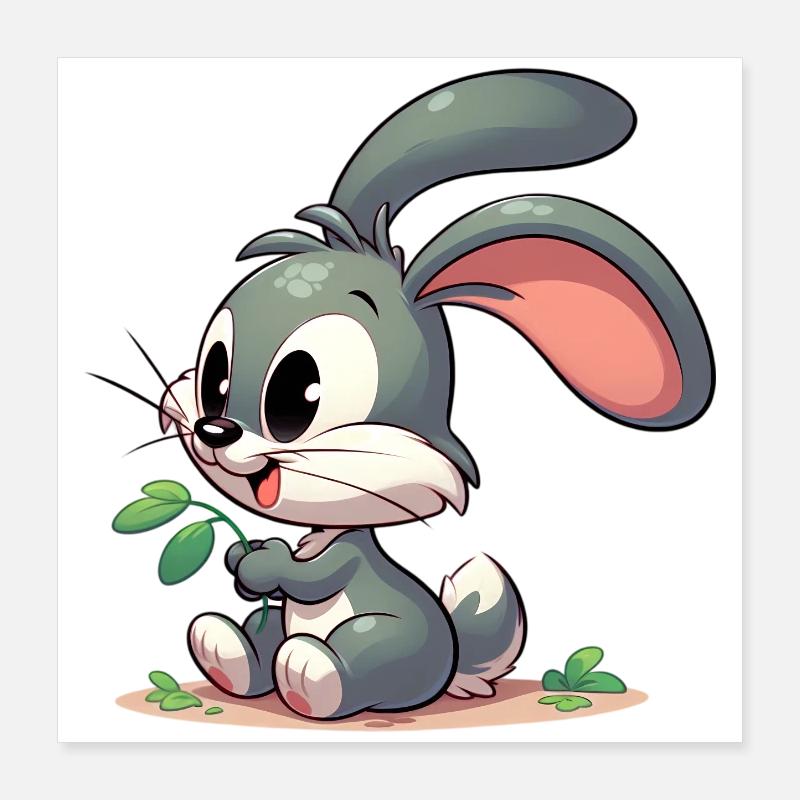 Rabbit Poster 16" x 16" (40x40 cm)