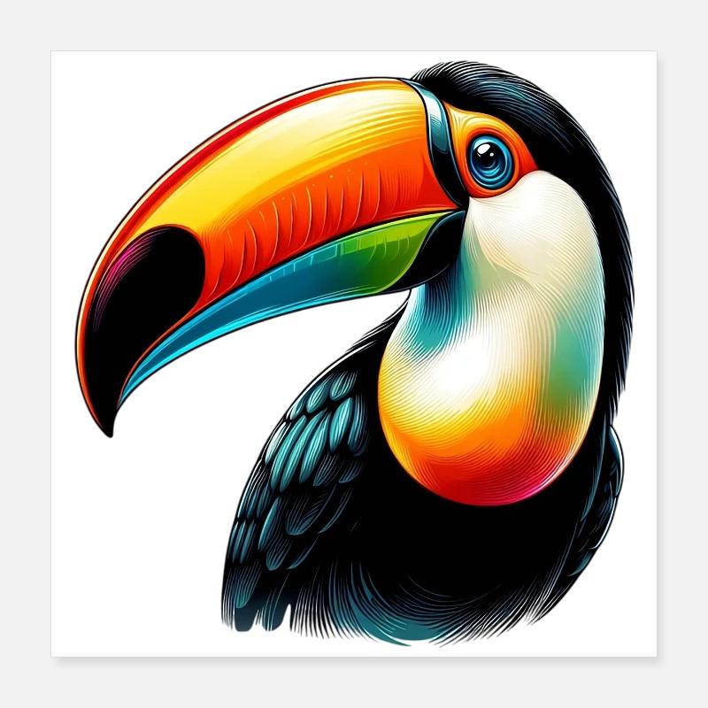 Tukan Poster 40x40 cm