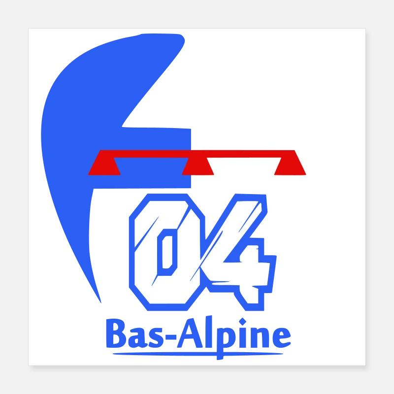 Bas-Alpine 04 logo Poster 16" x 16" (40x40 cm)