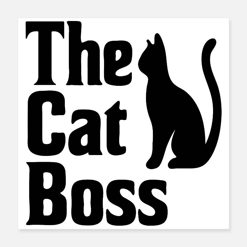 Typographie de style The Cat Mafia Poster 40 x 40 cm