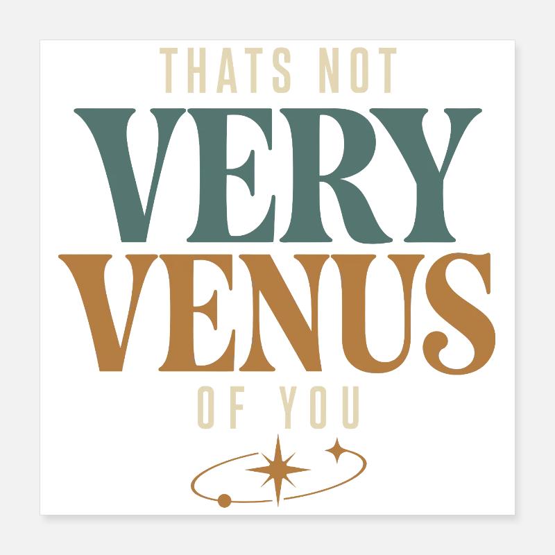 Venus-zeichen Venus-astrologie Poster 40x40 cm