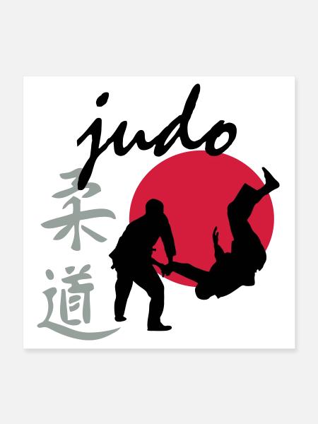 judo - Poster 16" x 16" (40x40 cm) - white - Front