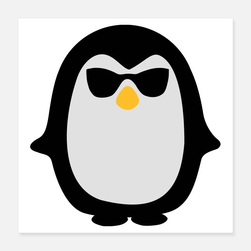 Pinguin Poster 40x40 cm