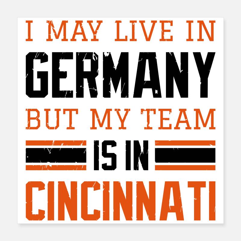 Cincinnati Poster 40x40 cm