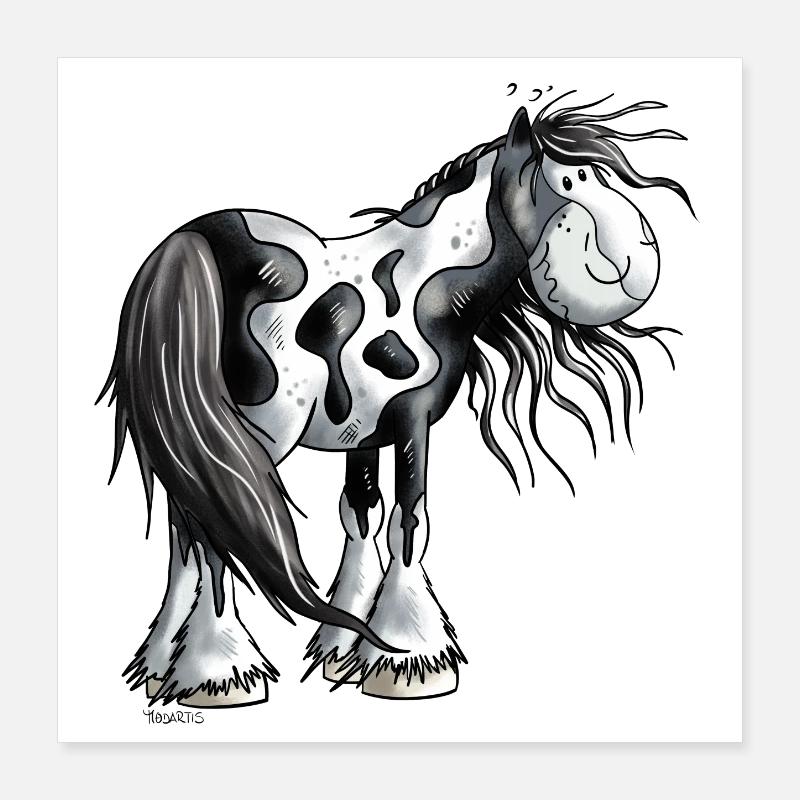 Niedlicher Irish Tinker Poster 40x40 cm