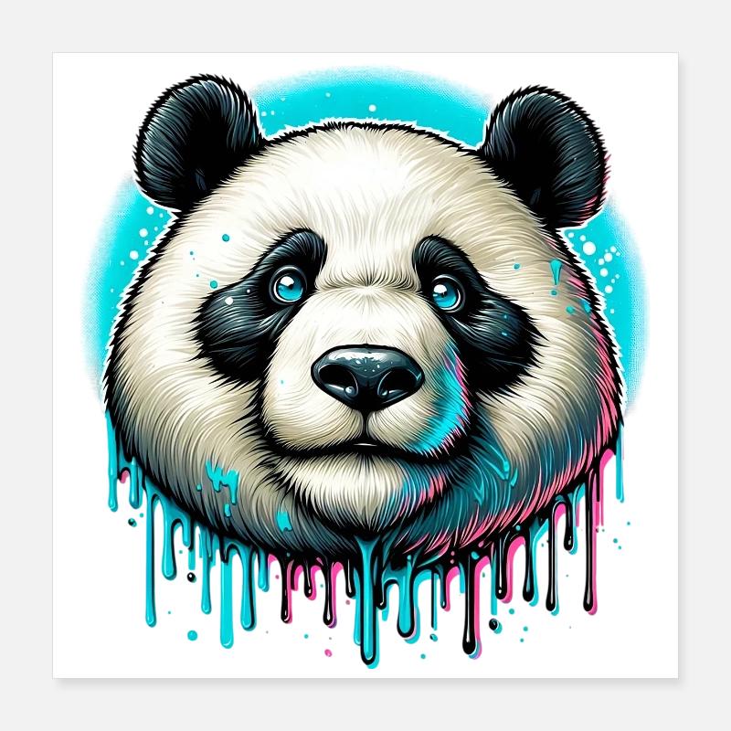Panda Poster 16" x 16" (40x40 cm)