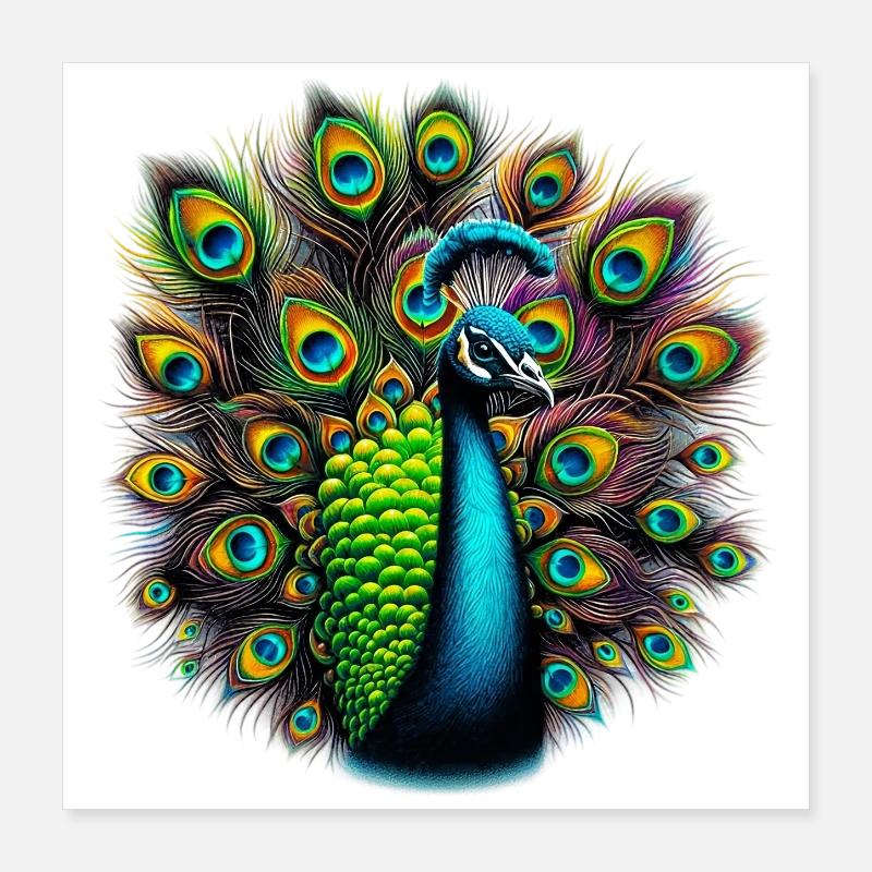 Paon Poster 40 x 40 cm