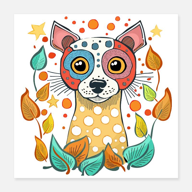 Doggie Poster 40x40 cm