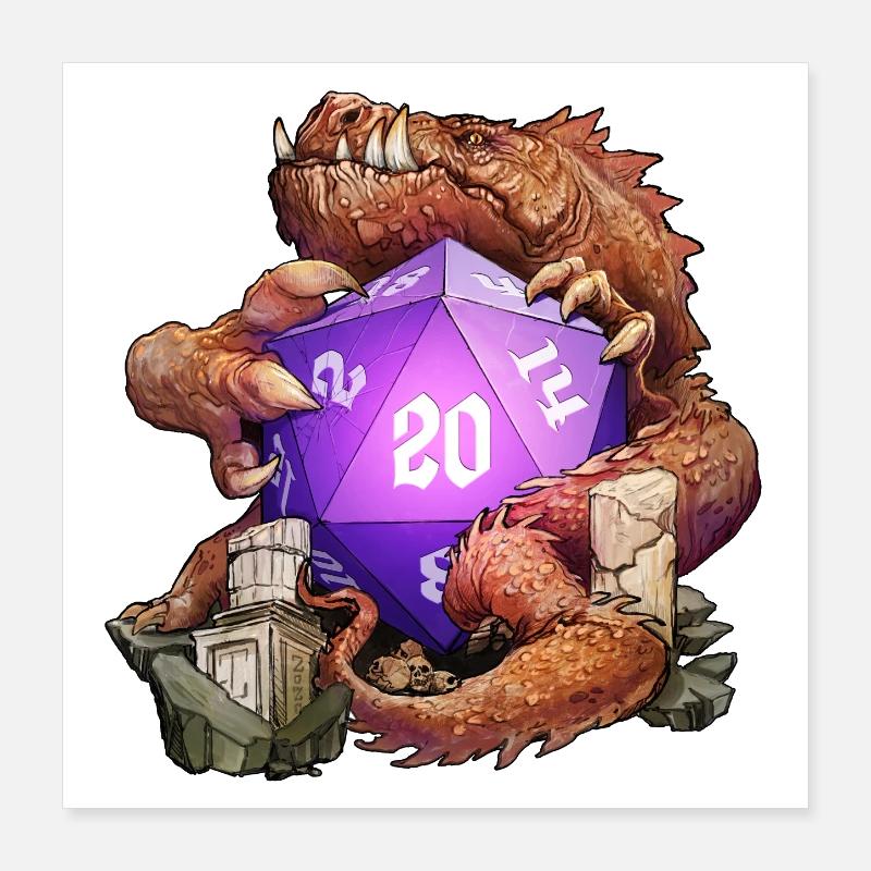 The Dragon Roll Poster 16" x 16" (40x40 cm)