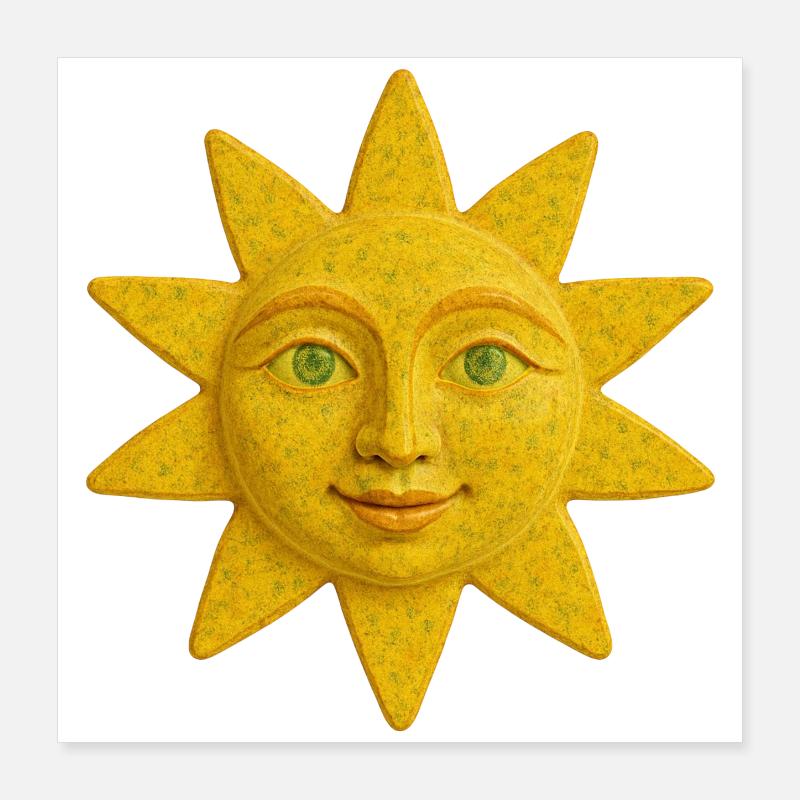 Yellow Sun Poster 16" x 16" (40x40 cm)