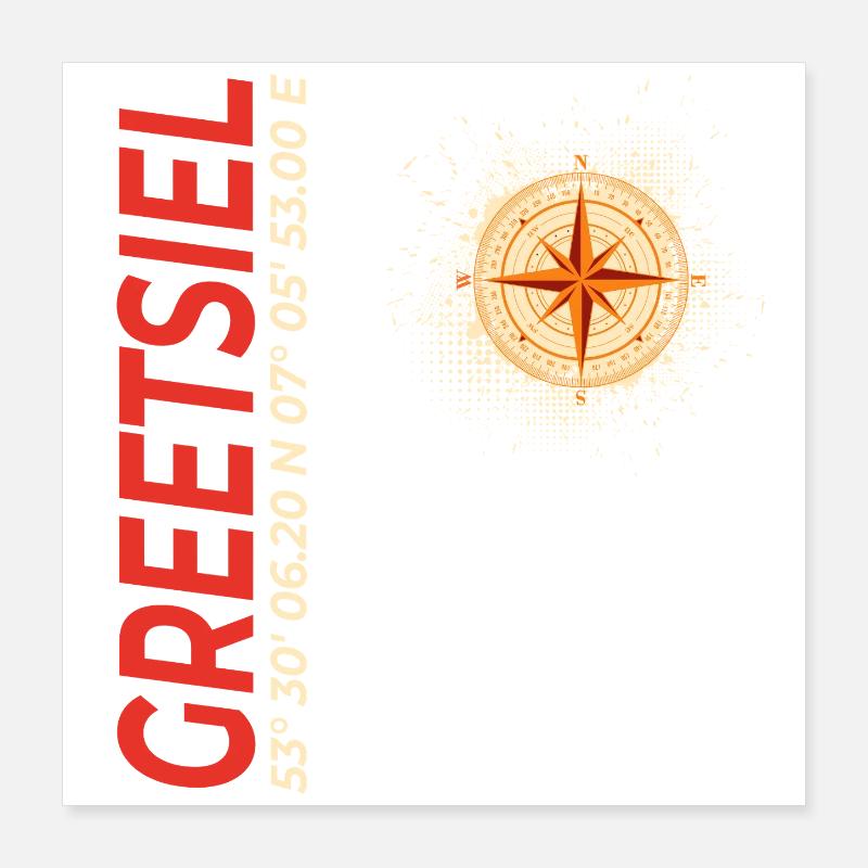 Greetsiel Poster 40x40 cm