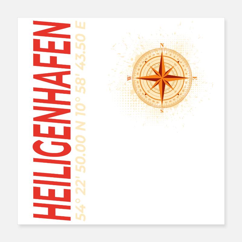 Heiligenhafen Poster 40x40 cm
