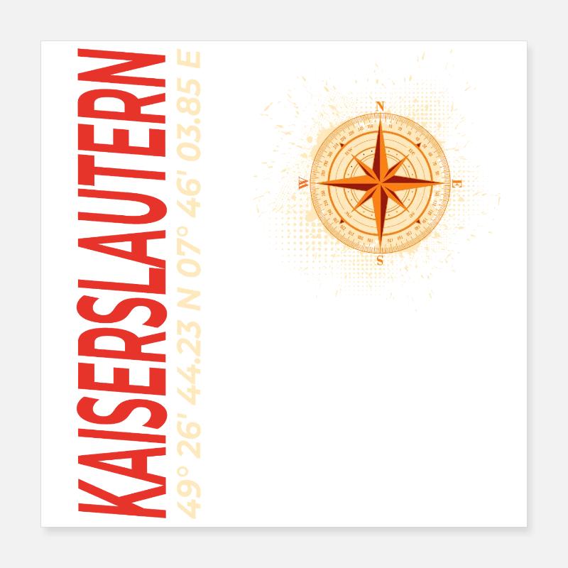 Kaiserslautern Poster 40x40 cm