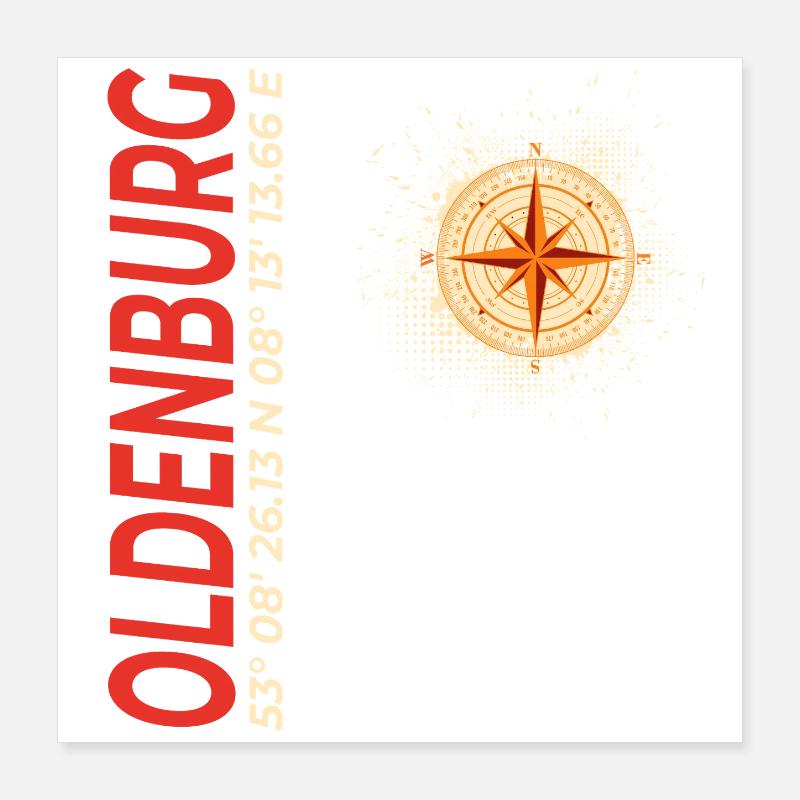 Oldenburg Poster 40x40 cm