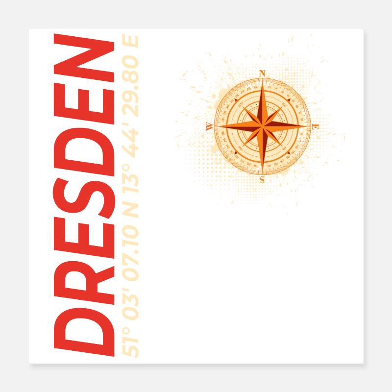 Dresden Poster 40x40 cm