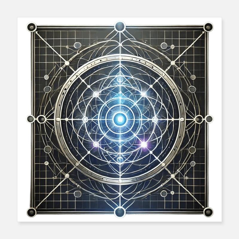 Mystical sigil Poster 40x40 cm