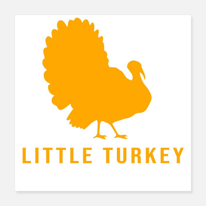 Thanksgiving Gender Reveal Werdende Mutter Poster 40x40 cm