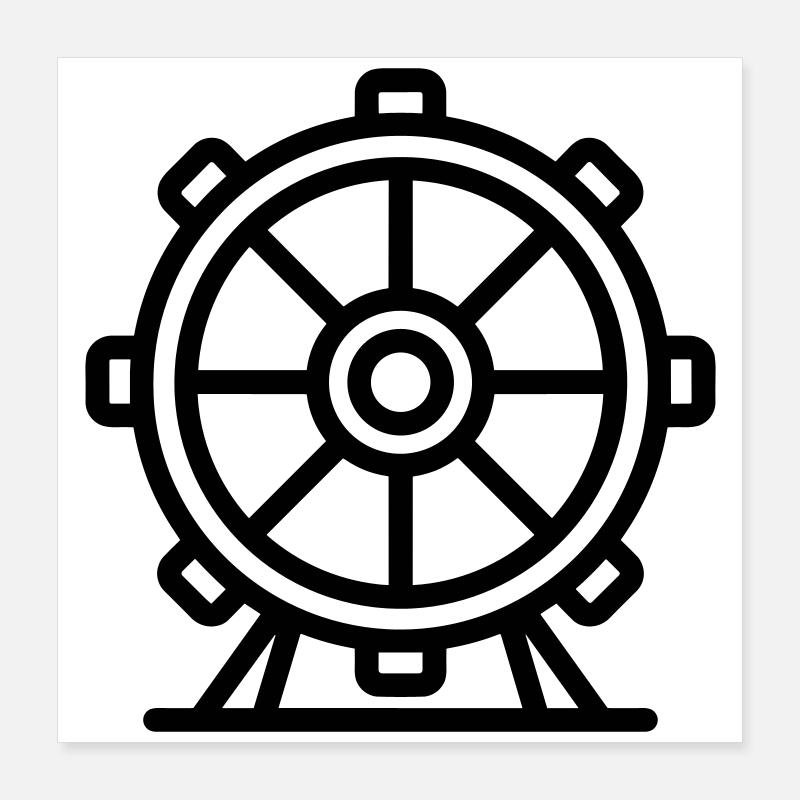 Riesenrad Poster 40x40 cm
