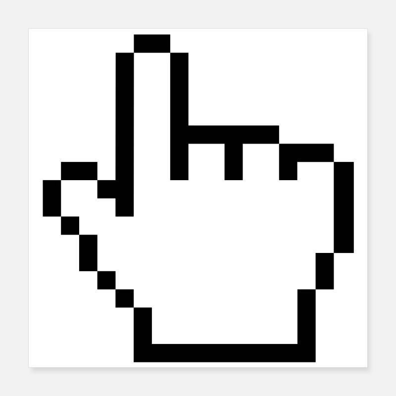 Original Maushand Poster 40x40 cm