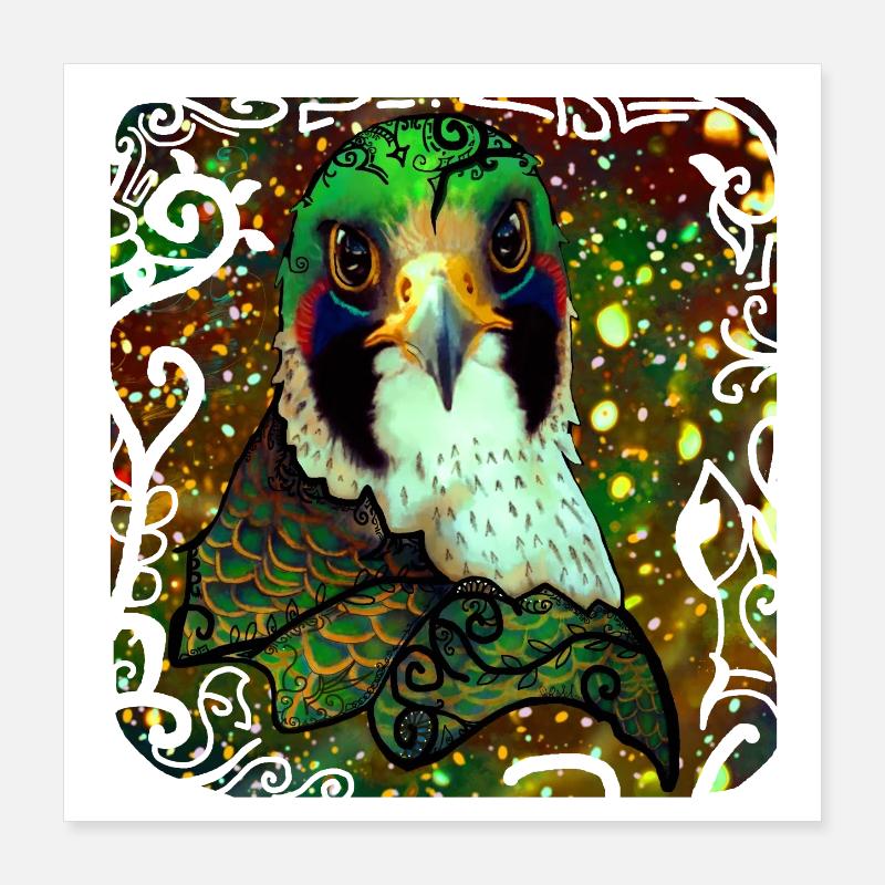 faucon Poster 40 x 40 cm