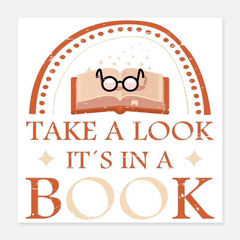 Look, it's in a book Poster 16" x 16" (40x40 cm)