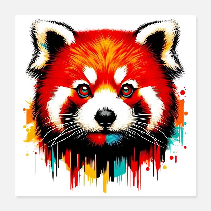 Red panda Poster 16" x 16" (40x40 cm)