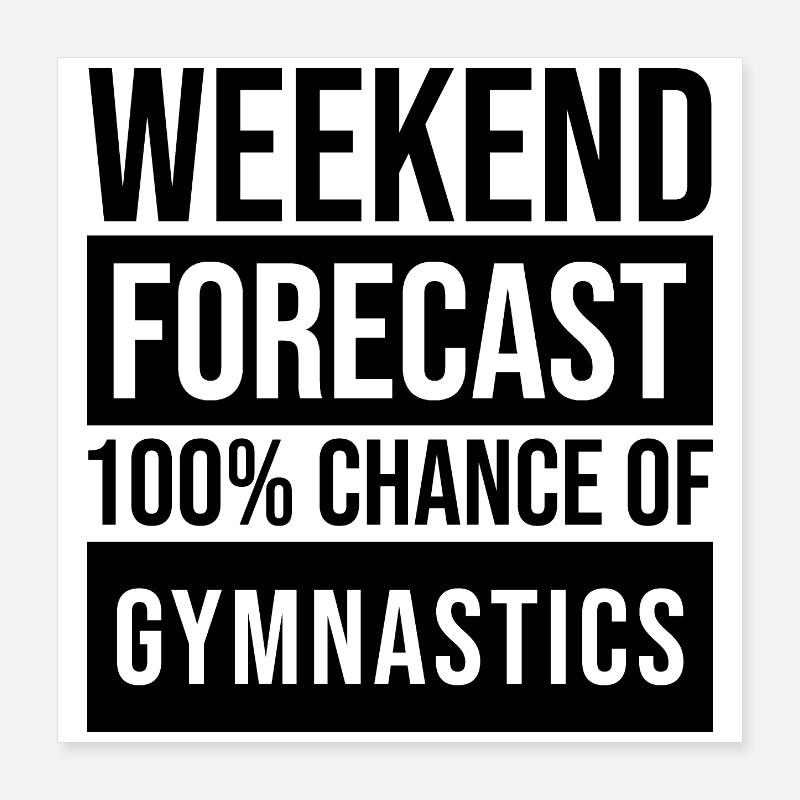 gymnaste Poster 40 x 40 cm