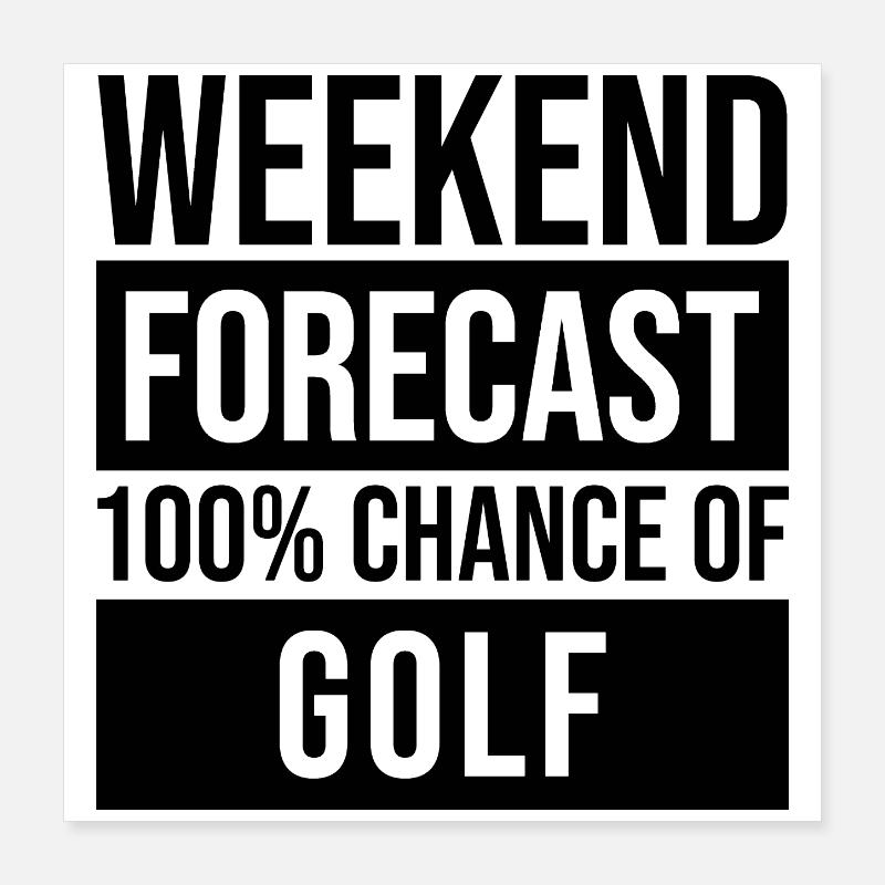 Golf Poster 40 x 40 cm